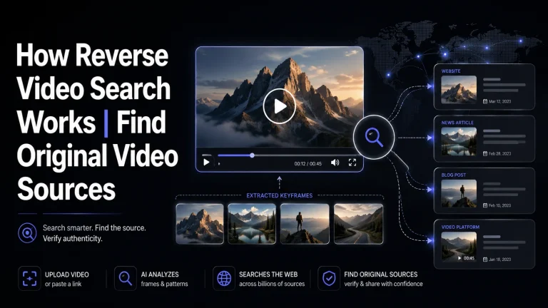 how reverse video search works
